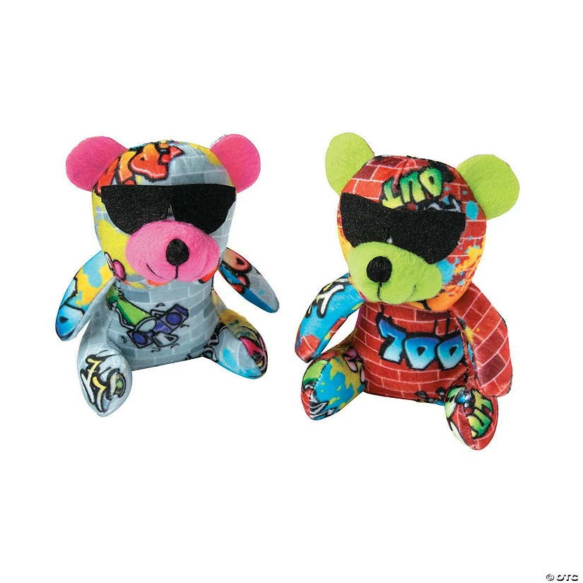 Promo ๐ Mini Graffiti Stuffed Bears - 12 Pc. ๐คฉ 4 Promo ๐ Mini Graffiti Stuffed Bears - 12 Pc. ๐คฉ - Image 2