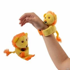 Coupon ⌛ Hugging Stuffed Lion Slap Bracelets - 12 Pc. 🥰 -BigMouth Inc Shop 13844220