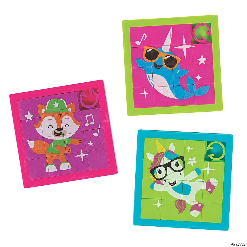 Wholesale ๐งจ Dancing Animals Slide Puzzles - 12 Pc. ๐ฅฐ 4 Wholesale ๐งจ Dancing Animals Slide Puzzles - 12 Pc. ๐ฅฐ - Image 2