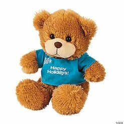 Flash Sale 🧨 Personalized Winter Blue T-Shirt Brown Stuffed Bear 🌟