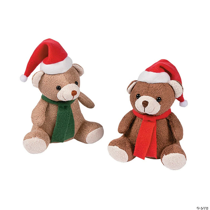 Coupon ๐งจ Christmas Scarf & Santa Hat Brown Stuffed Bears - 12 Pc. ๐ 4 Coupon ๐งจ Christmas Scarf & Santa Hat Brown Stuffed Bears - 12 Pc. ๐ - Image 2