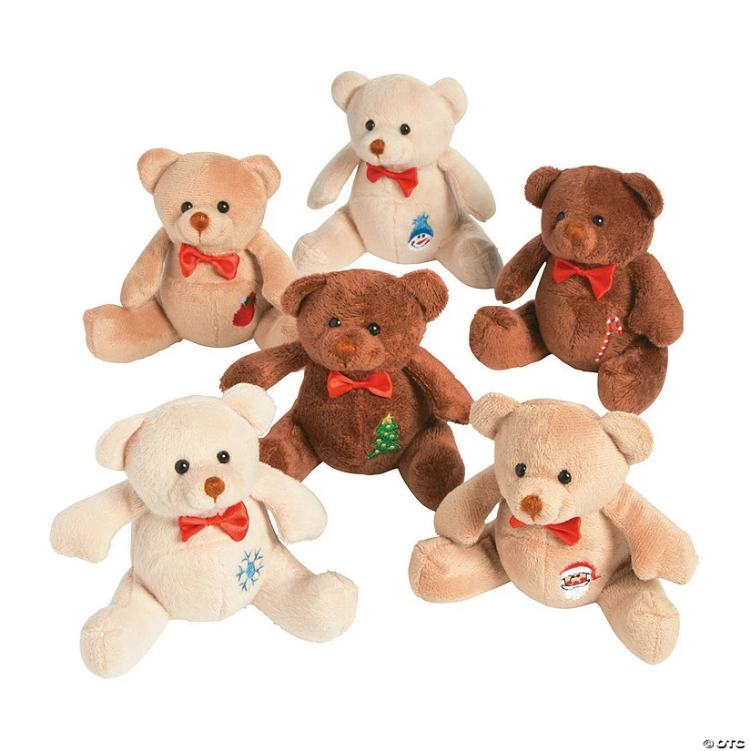 Deals ✨ Holiday Patchwork Stuffed Bears - 12 Pc. 🛒 4 Deals ✨ Holiday Patchwork Stuffed Bears - 12 Pc. 🛒 - Image 2