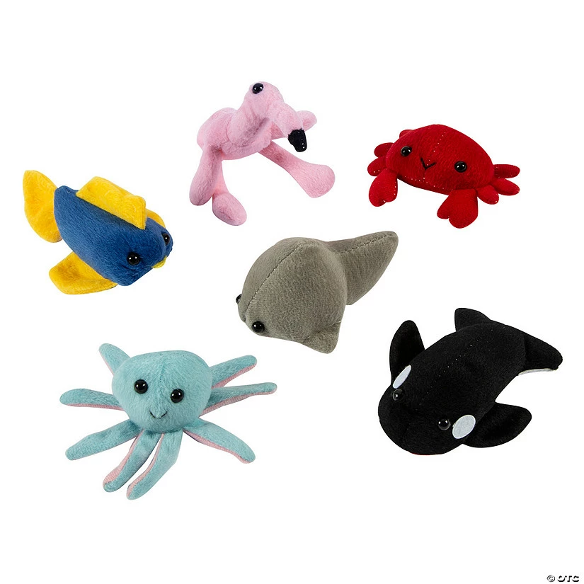 Best Pirce π₯ Mini Tropical Water Creatures Stuffed Animals - 12 Pc. π 4 Best Pirce π₯ Mini Tropical Water Creatures Stuffed Animals - 12 Pc. π - Image 2