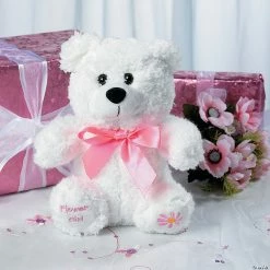 Promo 🌟 Flower Girl White Stuffed Bear 🎁 5 Promo 🌟 Flower Girl White Stuffed Bear 🎁 -BigMouth Inc Shop 6 1465