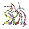 Brand new 😉 Bright Striped Stuffed Snakes - 12 Pc. 🌟 -BigMouth Inc Shop bright striped stuffed snakes 12 pc 6 1360