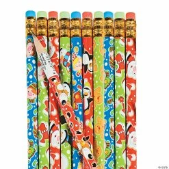 Wholesale π Bulk π Christmas Characters Pencil Assortment - 144 Pc. π