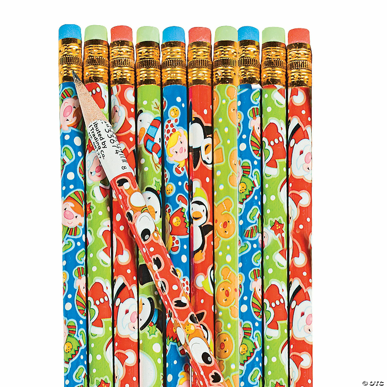 Wholesale π Bulk π Christmas Characters Pencil Assortment - 144 Pc. π 3 Wholesale π Bulk π Christmas Characters Pencil Assortment - 144 Pc. π