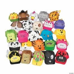 Budget π Bulk Mega Animal βΎ Baseball Cap Assortment - 50 Pc. π