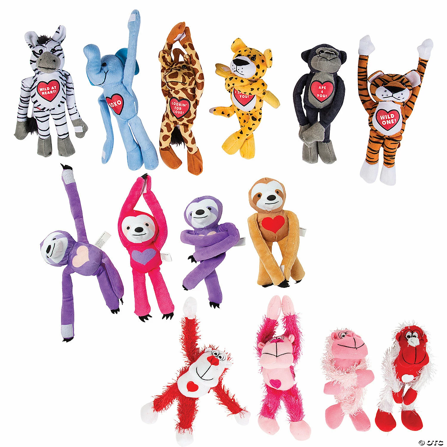 Cheap ❤️ Bulk Valentine Long Arm Stuffed Animal Assortment - 72 Pc. ⌛ 3 Cheap ❤️ Bulk Valentine Long Arm Stuffed Animal Assortment - 72 Pc. ⌛
