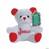 Best deal 👏 Candy Cane Religious Stuffed Bears with Card - 12 Pc. 👍 -BigMouth Inc Shop candy cane religious stuffed bears with card 12 pc 13713277