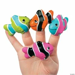 New ⭐ Clown Fish Finger Puppets - 12 Pc. ❤️