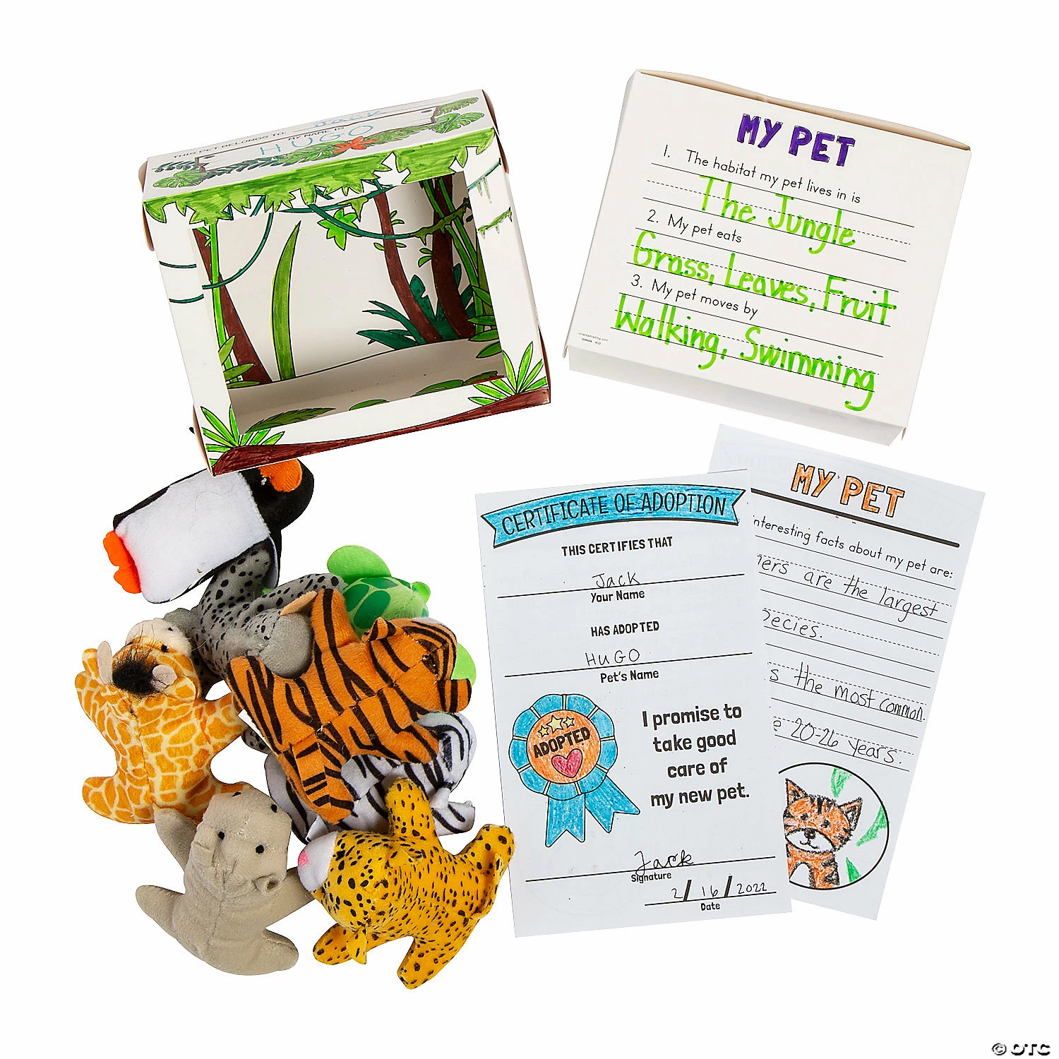 Hot Sale β€οΈ Color Your Own Stuffed Jungle Animal Desk Pet Habitat Kit for 48 π 4 Hot Sale β€οΈ Color Your Own Stuffed Jungle Animal Desk Pet Habitat Kit for 48 π - Image 2