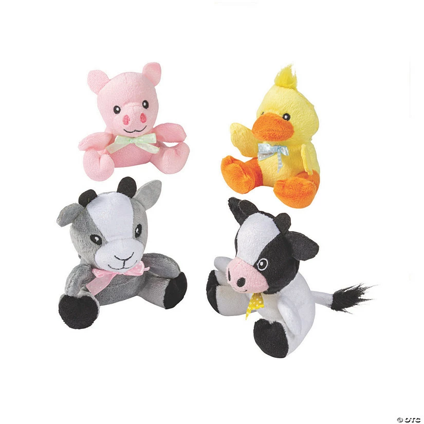 Discount ๐คฉ Easter Stuffed Farm Animals with Pastel Bow - 12 Pc. ๐ 3 Discount ๐คฉ Easter Stuffed Farm Animals with Pastel Bow - 12 Pc. ๐