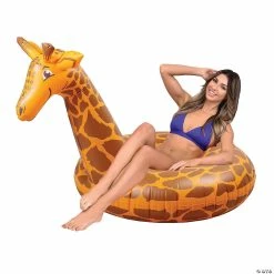 Best deal 🔥 GoFloats Stretch the Giraffe Party Tube Inflatable Raft 💯