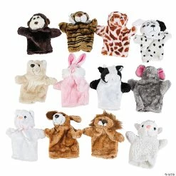 Brand new ❤️ Hand Puppet Wild & Farm Stuffed Animals - 12 Pc. 😀