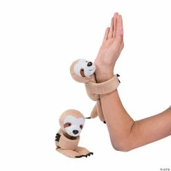 Best reviews of 🌟 Hugging Stuffed Sloth Slap Bracelets - 12 Pc. 😍