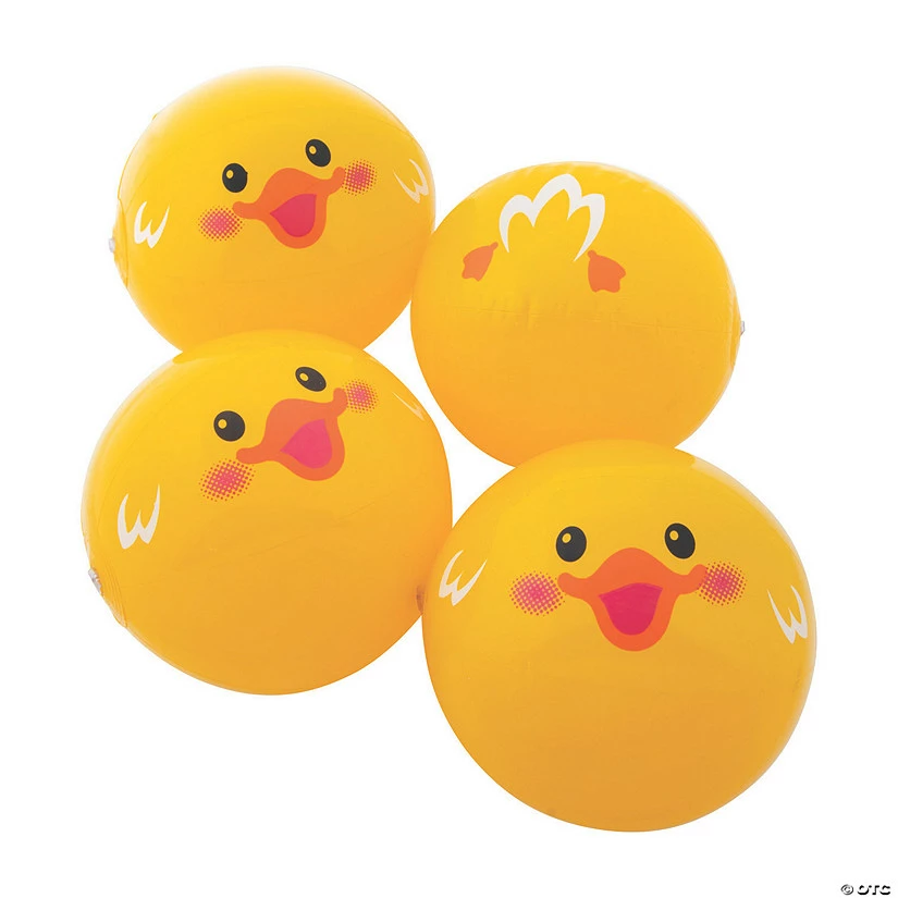 Wholesale 😀 Inflatable 11" Duck Medium Beach Balls - 12 Pc. 😀 3 Wholesale 😀 Inflatable 11" Duck Medium Beach Balls - 12 Pc. 😀