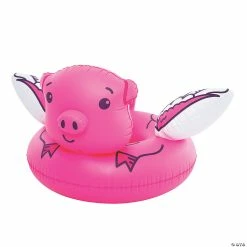 Budget ❤️ Inflatable BigMouth® Flying Pig Pool Float 👍