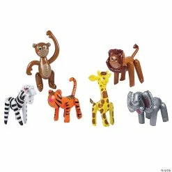 Best Pirce 🔥 Inflatable Zoo Animal Assortment - 12 Pc. 💯