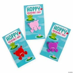 Brand new 💯 Jumping Hearts with Frog Valentine Exchanges with Card for 72 ⌛