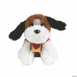 Cheap ⌛ Mini Valentine's Day Stuffed St. Bernards - 12 Pc. 🤩