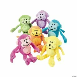 Best Sale 🔥 Neon Stuffed Monkeys - 12 Pc. ❤️