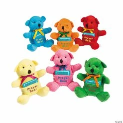 Flash Sale 🎁 Prayer Stuffed Bears with Prayer Card - 12 Pc. ✔️