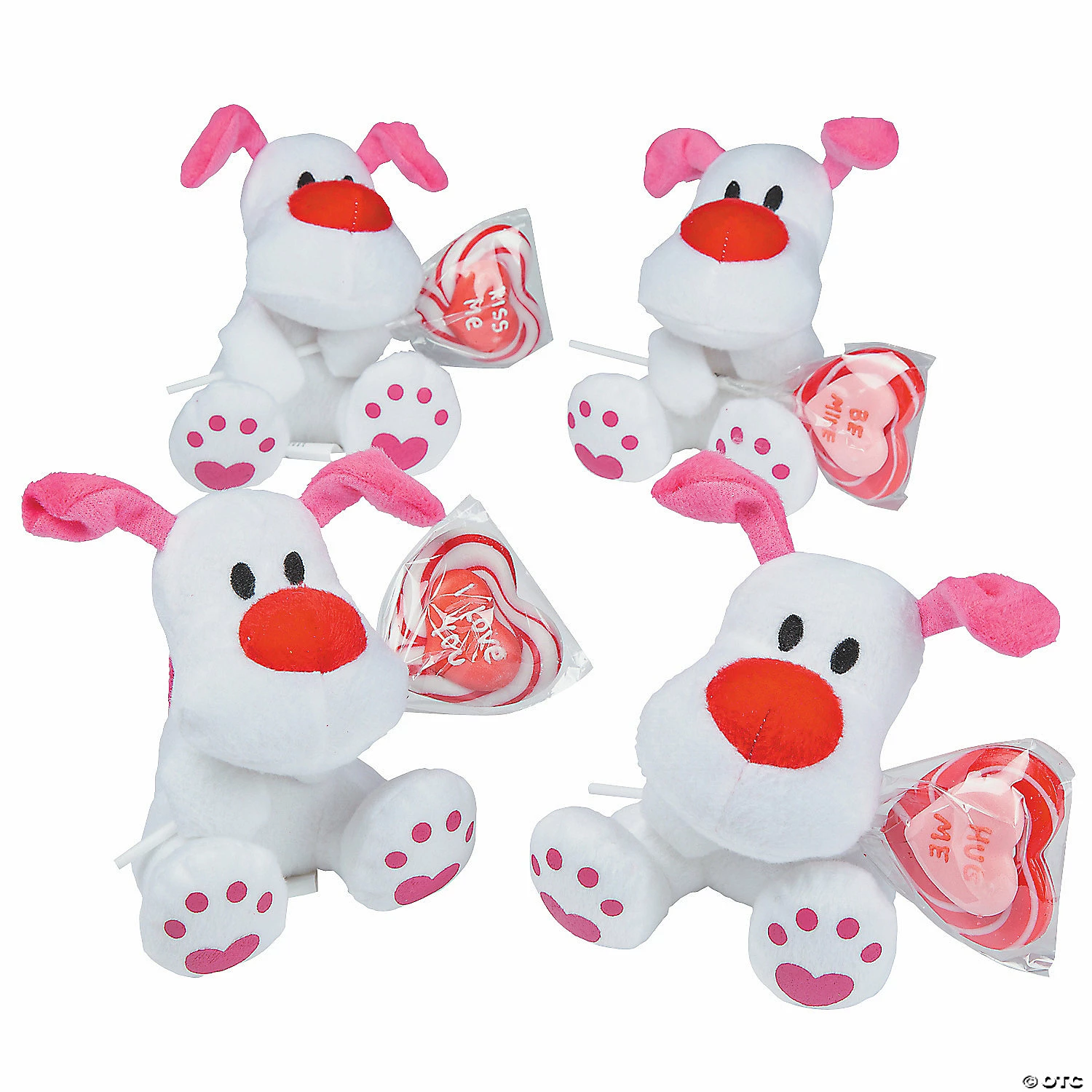 Budget βοΈ Stuffed π Dog with Lollipop Valentine Exchanges with Card for 12 π₯ 3 Budget βοΈ Stuffed π Dog with Lollipop Valentine Exchanges with Card for 12 π₯