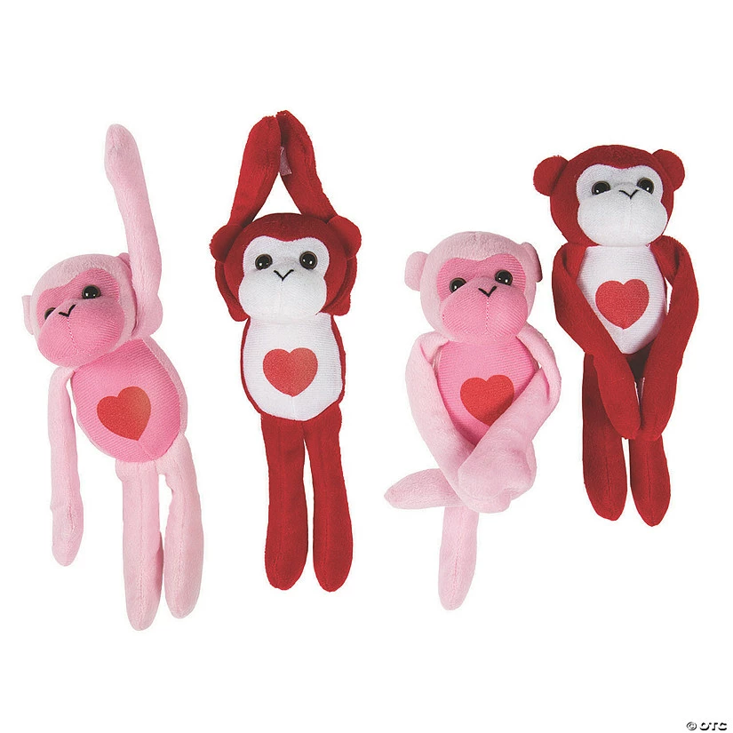 Promo βοΈ Valentine Long Arm Short Hair Stuffed Gorillas - 12 Pc. π₯ 3 Promo βοΈ Valentine Long Arm Short Hair Stuffed Gorillas - 12 Pc. π₯