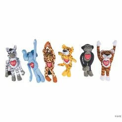 Cheapest 🥰 Valentine Long Arm Stuffed Animals - 12 Pc. 🥰