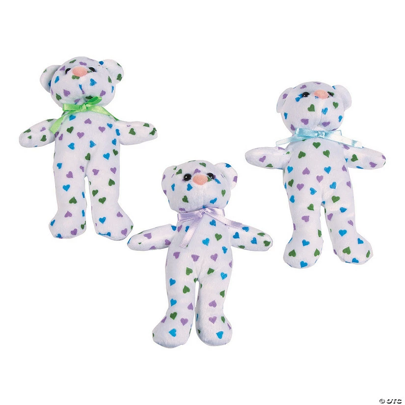 Outlet β Valentine's Day Pastel Hearts Stuffed Teddy Bears - 12 Pc. π 3 Outlet β Valentine's Day Pastel Hearts Stuffed Teddy Bears - 12 Pc. π