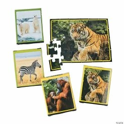 Budget 🛒 Wildlife Puzzles - Set of 12 ✨