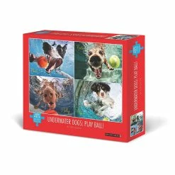 Discount 🥰 Willow Creek Press Underwater 🐶 Dogs: Play Ball 1000-Piece Puzzle 🥰