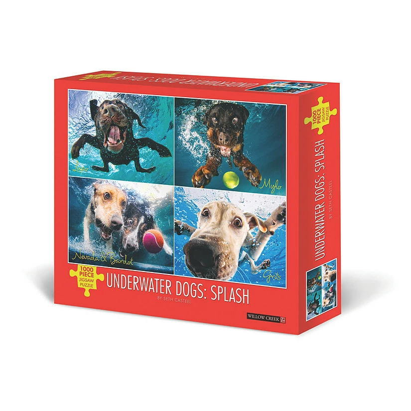 New π Willow Creek Press Underwater πΆ Dogs: Splash 1000-Piece Puzzle π 3 New π Willow Creek Press Underwater πΆ Dogs: Splash 1000-Piece Puzzle π